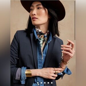 Banana Republic Long & Lean-Fit Washable Wool-Blend Blazer